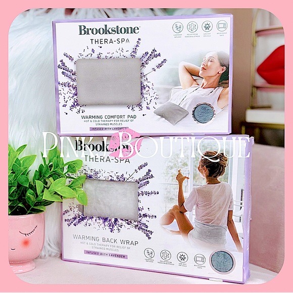 💗🪷{Brookstone} Gray Warming Back Wrap+Comfort Pad | Muscle Pain Relief Bundle! - Picture 4 of 5
